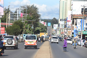 A street in Eldoret town, Uasin Gishu County on May 25, 2023