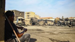 The aftermath of a huge gas blast in Embakasi Nairobi last night.