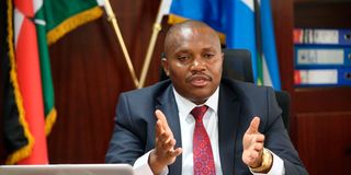 Ministry of Mining Principal Secretary Elijah Mwangi