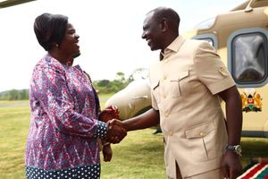 Governor Gladys Wanga was hosting President William Ruto