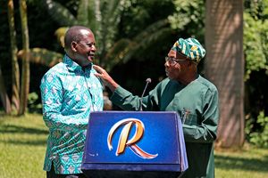 Raila Odinga and Olusegun Obasanjo