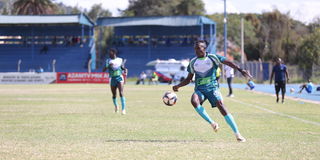 KCB striker Derrick Otanga