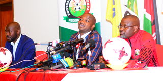 Nick Mwendwa and Jacob Mulee