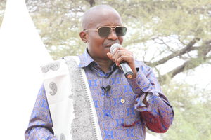 Interior CS Kithure Kindiki in Garissa on March 5, 2024.