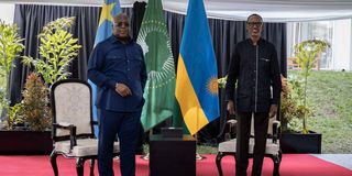Paul Kagame and Felix Tshisekedi 