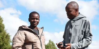 Emmaculate Anyango and her coach Kenneth Rotich