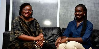 Maya Oduka and Grace Kwach