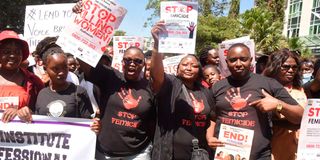 Femicide protest