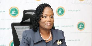 The new chief registrar of the Judiciary Winfridah Boyani Mokaya.