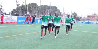 Kenya's Talanta Hela Under-19 boys team players 