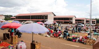 Asian Quarters matatu terminus in Nyeri town 