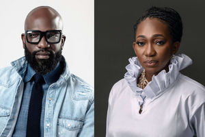 Nigerian fashion designers Mai Atafo and Ikpen Yvonne Akwitti.