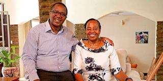 Lady Justice Anna Ngibuini Mwaure and her husband David Waihiga Mwaure 