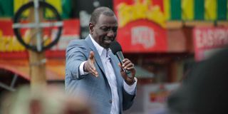 President William Ruto in Nyeri