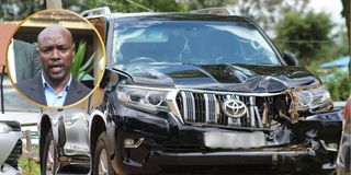 Bomet Governor Hillary Barchok's vehicle 