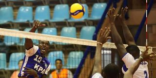 Kenya Ports Authority (KPA) outside hitter Dennis Omollo