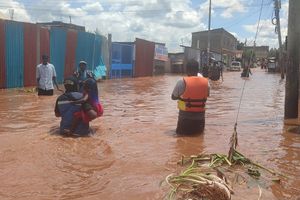 Rescue operations at Mwana Mukia estate in Githurai 45