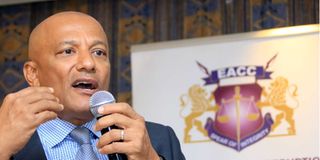 EACC chief executive officer Twalib Mbarak