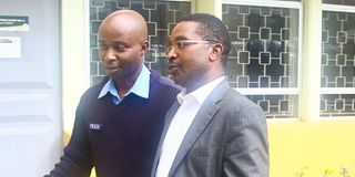 Former Murang'a Governor Mwangi Wa Iria at the Milimani Law Courts on Tuesday.