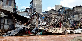 Mathare Slums' Gitathuru area 