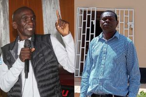 Athletes Eliud Kipchoge, Daniel Komen and Brimin Kipruto.