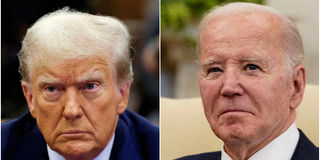 Donald Trump and Joe Biden