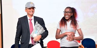 Vincent Ogutu and Lornah Kiplagat