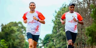 Vincent Ogutu and Tuzo Kithinji