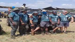 Participants during the Rhino Charge Offroad Competition inspection in Torosei, Kajiado Prefecture, on May 31, 2024. 