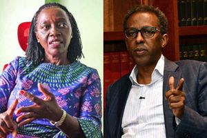 Narc Kenya leader Martha Karua and lawyer Ahmednasir Abdullahi.