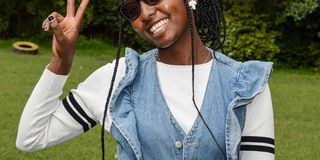 Stella Wambui Irungu, 21, a student at Mount Kenya University who is Spoken word artist in Nakuru City