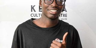 Spoken word artist at Nakuru Players Theatre in Nakuru City.