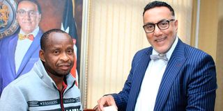 Patrick Mwalua and Najib Balala