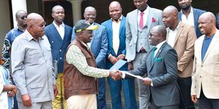 President William Ruto welcomes the Movement for Democracy and Growth led by the Party leader David Ochieng.