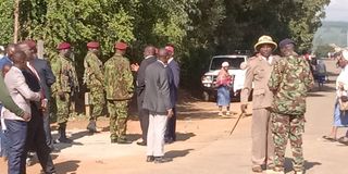 Heavy police presence at Ndururi Primary School 