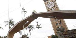 Parliament building in Nairobi.