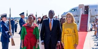 President William Ruto, Frist Lady Rachel Ruto and the US Frist Lady Jill Biden