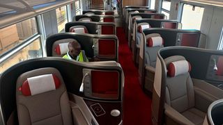 inside Premium Class Standard Gauge Railway (SGR) coaches