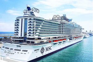 One of the MSC Cruises ships, a cruise line that has hired Kenyans.