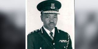 Former police commissioner Ben Gethi