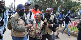 Cecilia Ngunjiri, a journalist who was attacked by police