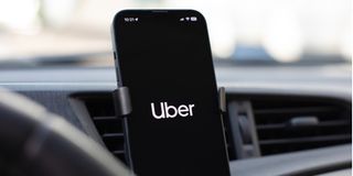 uber phone car dashboard