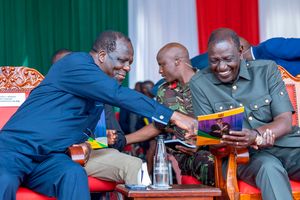 William Ruto and Wycliffe Oparanya 