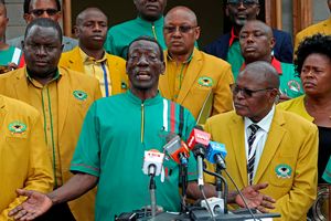 Collins Oyuu and Akello Misori 