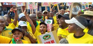 Kuppet teachers strike kisii