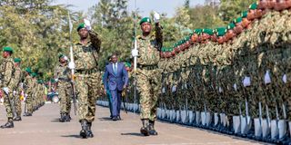 President William Ruto nys graduation guard of honour nys