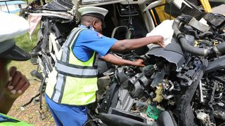 range rover accident mariakani wreckage