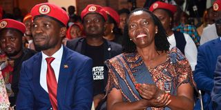 Bobi Wine and Martha Karua
