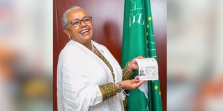 African Union passport margaret kenyatta 