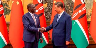 William Ruto and Xi Jinping